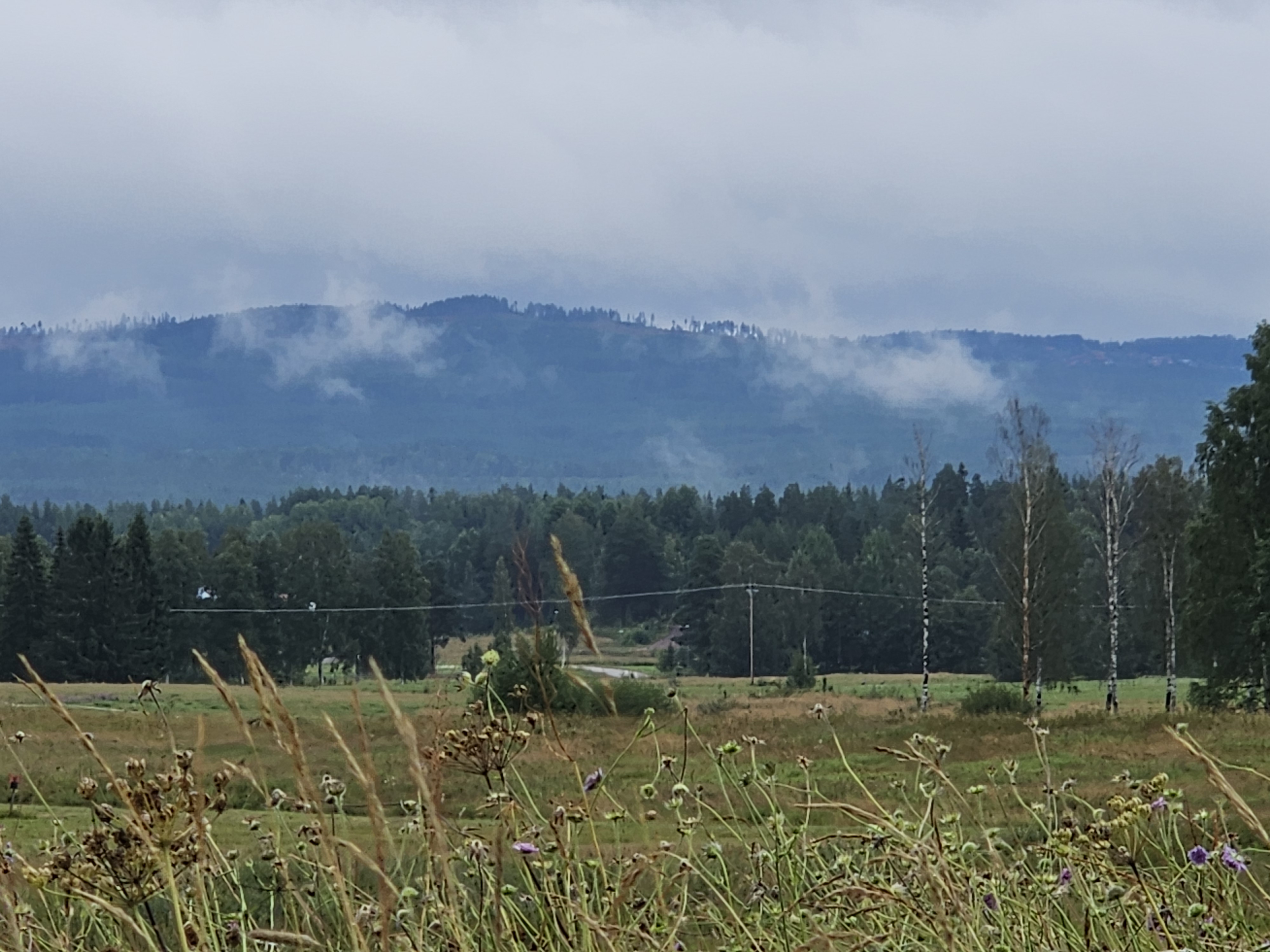 Wolken in den Bergen